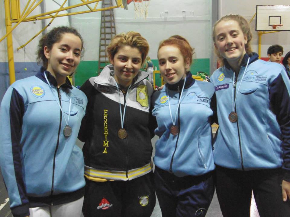 De izquierda a derecha: Alina Fernández (2do Lugar); Florencia García (1er Lugar); Lucía Espósito (3er Lugar) y Melina Dinoto (3er Lugar).